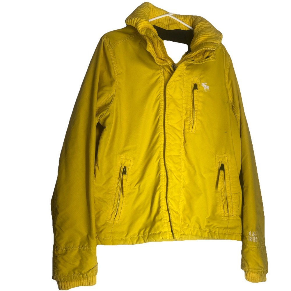 Abercrombie and Fitch Yellow Ski Jacket Boys Size‎ XL